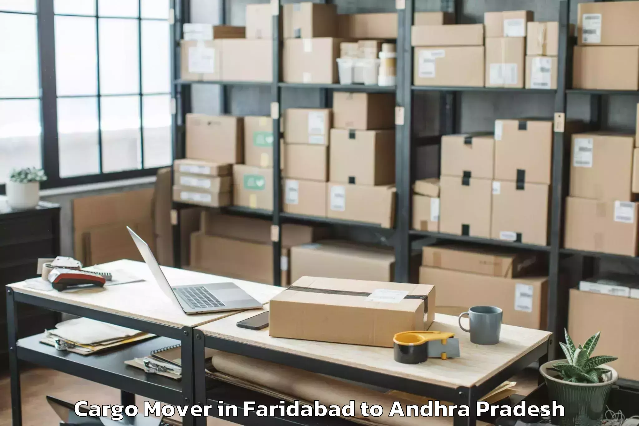 Book Faridabad to Duggirala Cargo Mover